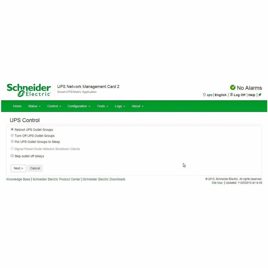 UPS Network Management Card 2 w/ Environmental Monitoring, Out of Band Access and Modbus view 7