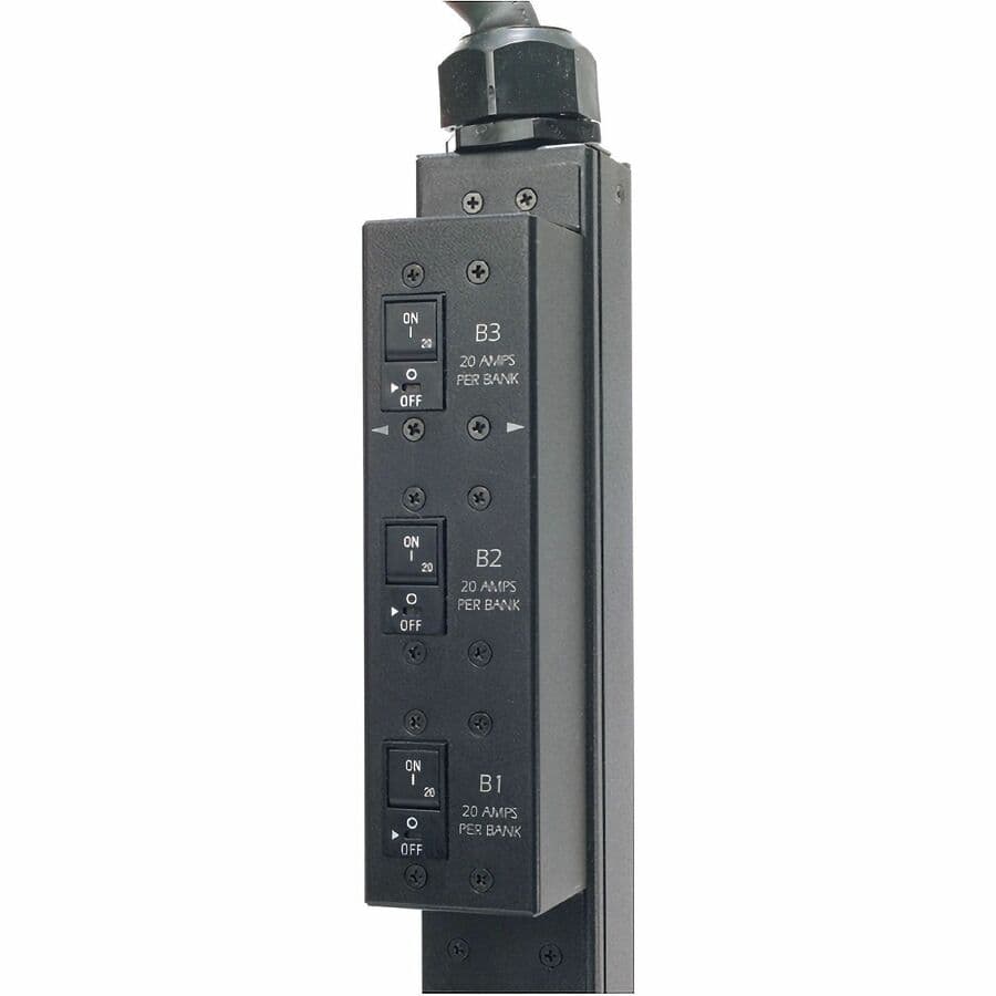 RACK PDU,SWITCHED,ZEROU,12.5KW,208V,(21)C13&(3)C19;3 CORD view 7