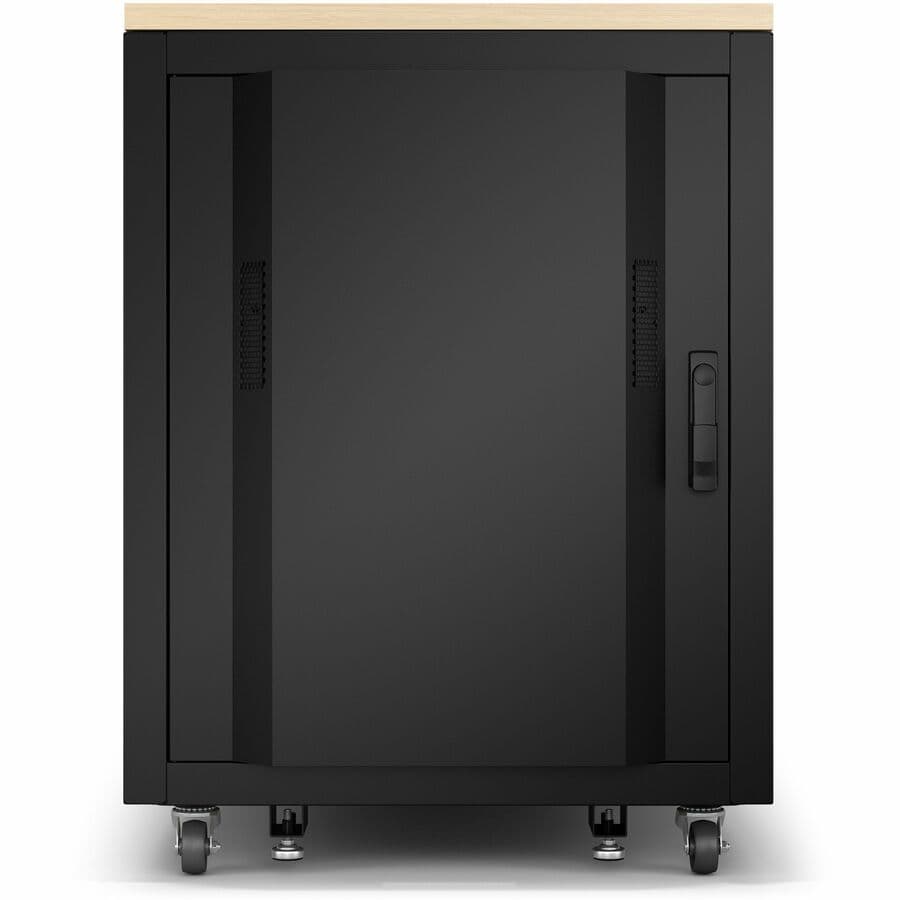 APC NetShelter Soundproof 17U maple server rack enclosure for quiet equipment deployment