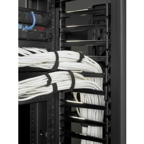 APC AR8728 one-sided vertical cable manager for 2- and 4-post racks, 96 in x 6 in