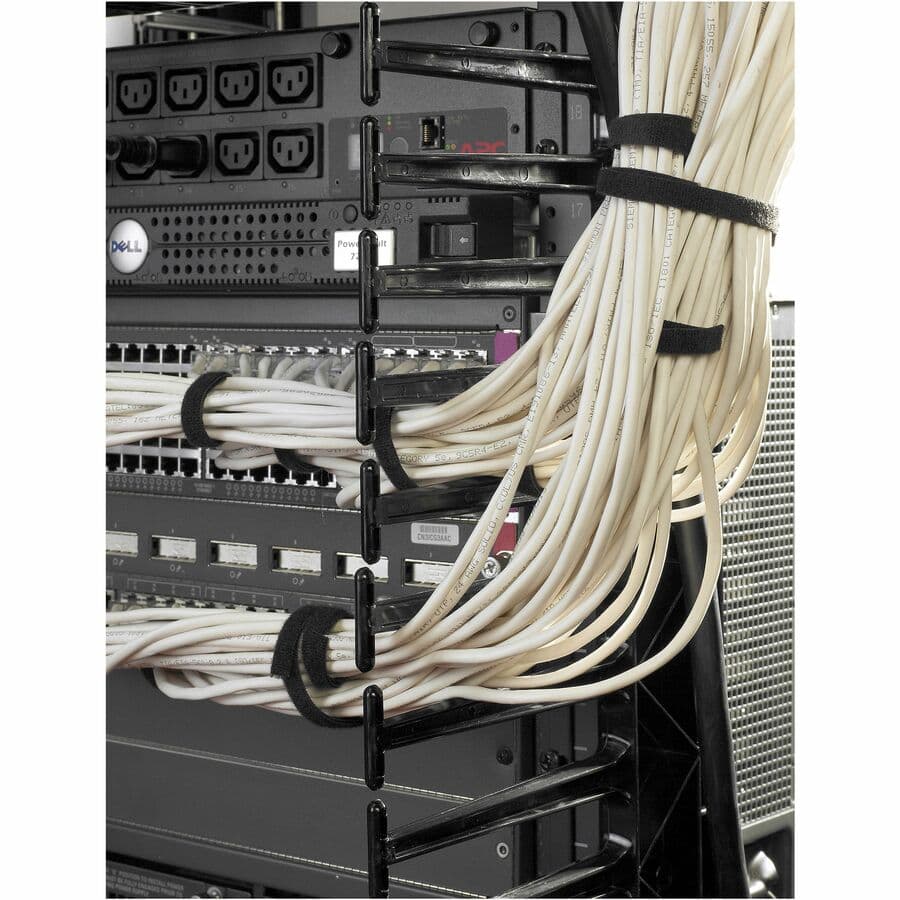 APC AR8768 one-sided vertical cable manager for 2- and 4-post racks, 96 in x 12 in