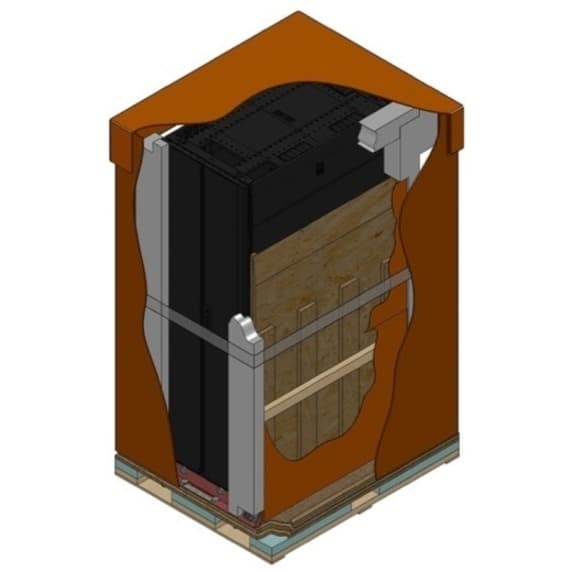 APC NetShelter SX 45U black enclosure with side panels, 750 mm wide and 1,200 mm deep