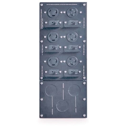APC SBP10KRMI4U 4U service bypass panel with hardwire input and IEC-320 C13 and C19 outlets