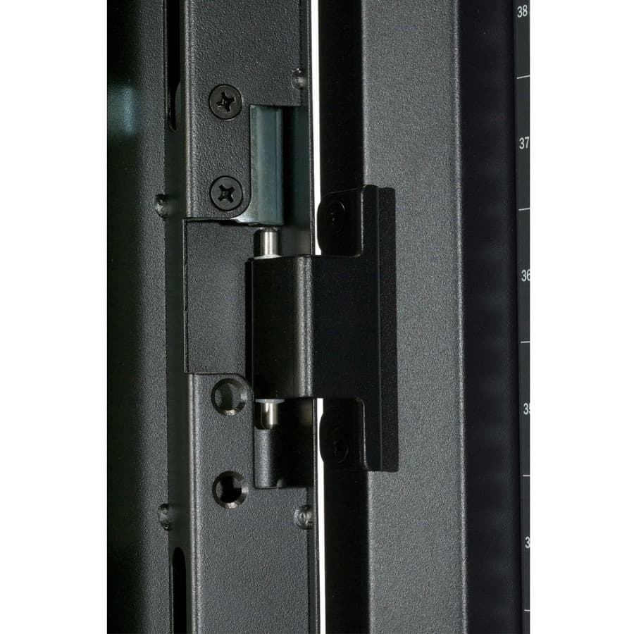 NetShelter SX 48U black floor standing rack enclosure with side panels, 600 mm wide and 1,200 mm deep