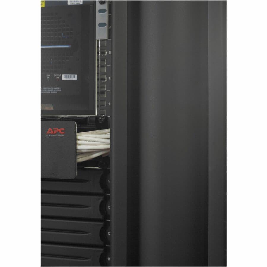 APC AR8765 vertical cable manager for 2- and 4-post racks, 84 inches by 12 inches