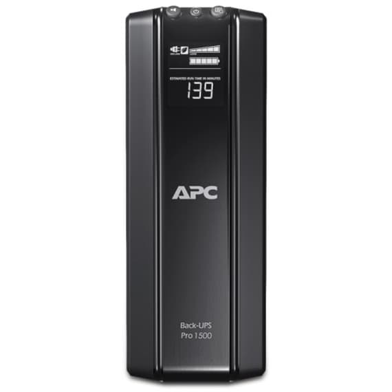 APC Back-UPS RS1500 230V tower UPS with serial port and stepped sine wave output