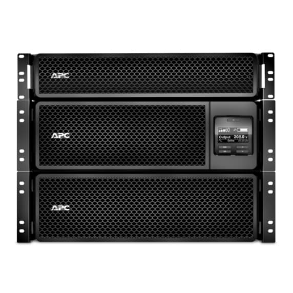 APC Smart-UPS SRT 8kVA rack-mount UPS with 208V to 120V 2U step-down transformer