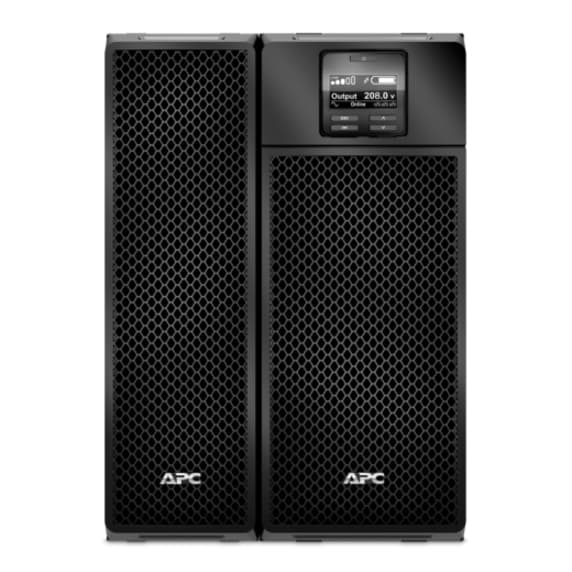 APC SRT6KXLT-5KTF rack-mount online UPS with 6,000 VA capacity and step-down transformer