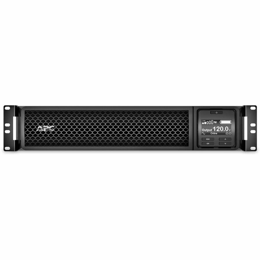APC Smart-UPS SRT 2200VA rack-mount UPS with network card and 10 ft input cord