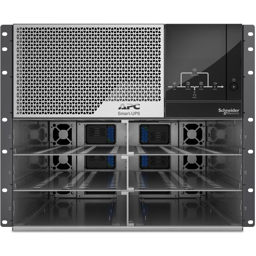 APC Smart-UPS Modular Ultra 15 kW N+1 rackmount UPS frame for high-density data center power protection