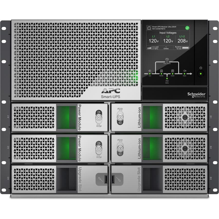 APC Smart-UPS Modular Ultra 10 rackmount online UPS with touchscreen and network management card