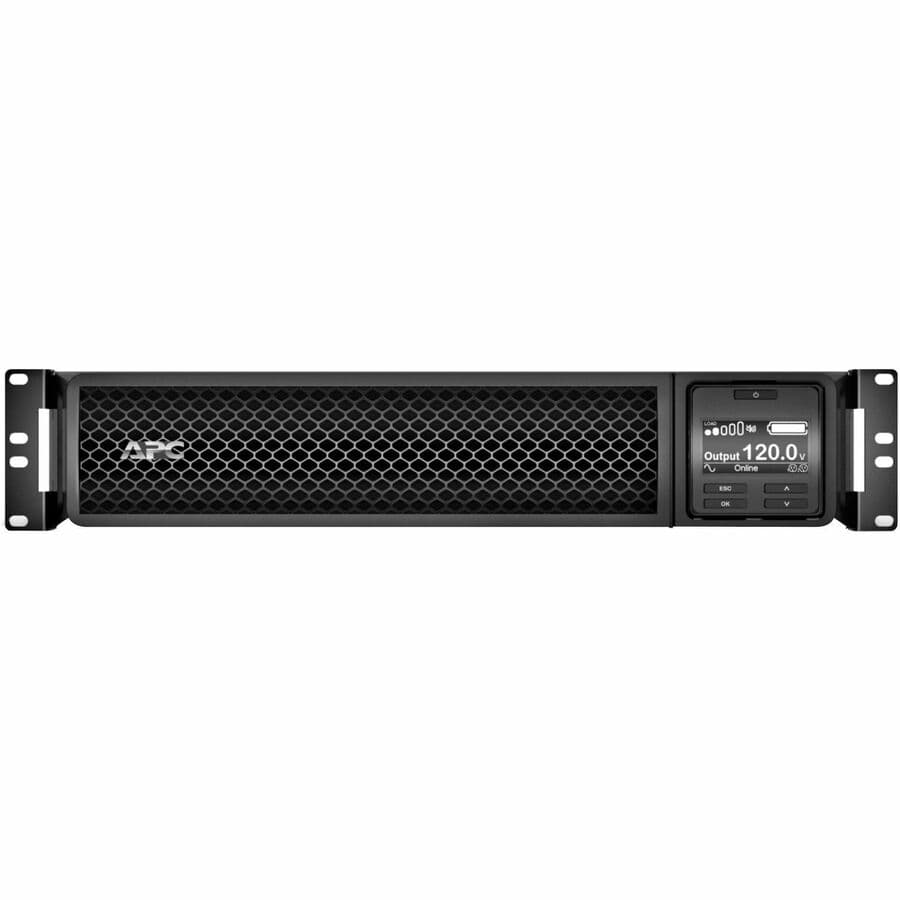 APC Smart-UPS SRT2200RMXLA-NCUS 2,200 VA online UPS with network card, LCD, and rack/tower chassis