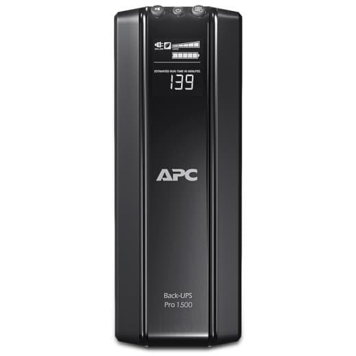 APC Back-UPS RS1500 230V tower UPS with serial port and stepped sine wave output