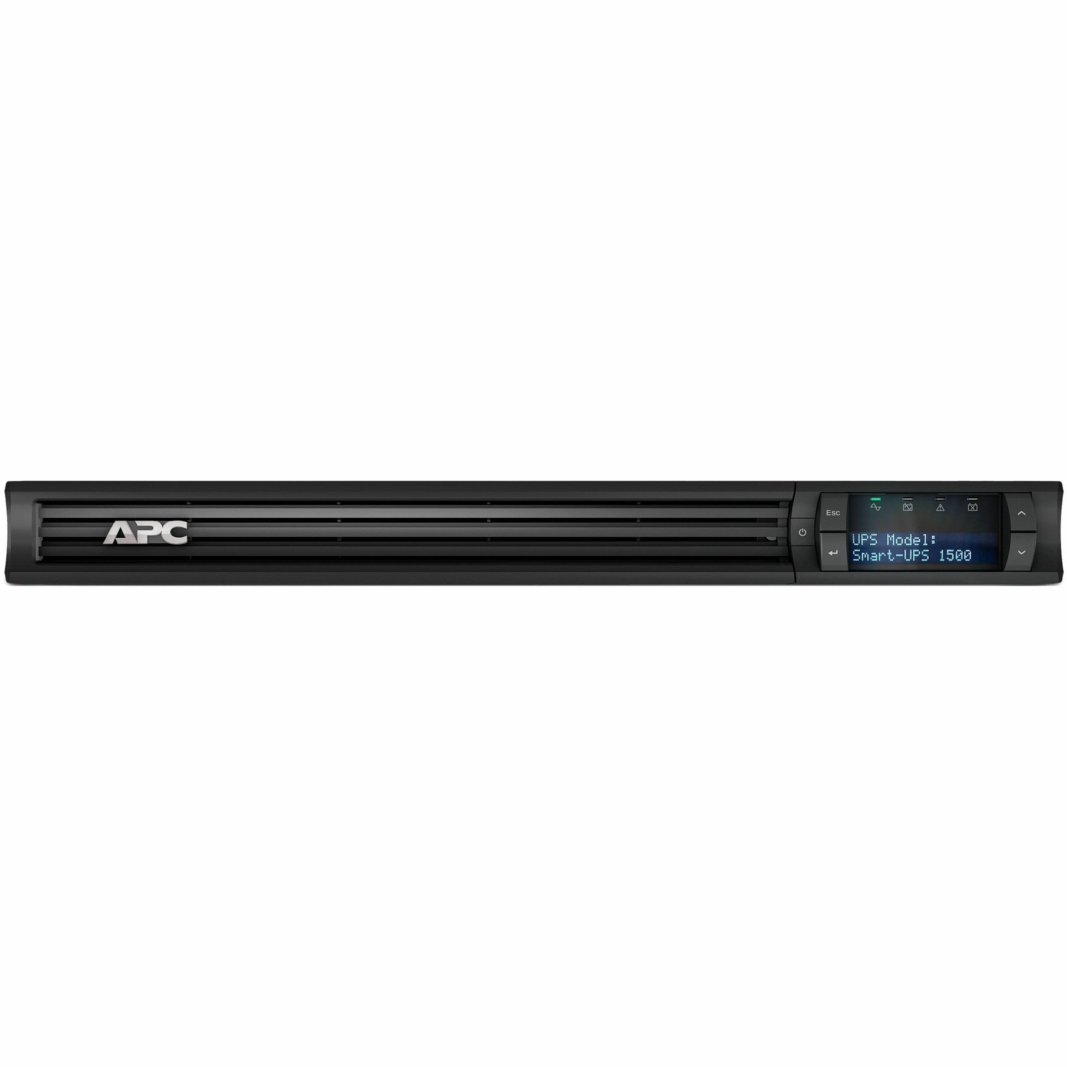APC Smart-UPS 1500VA LCD rack mount 1U 230V front view