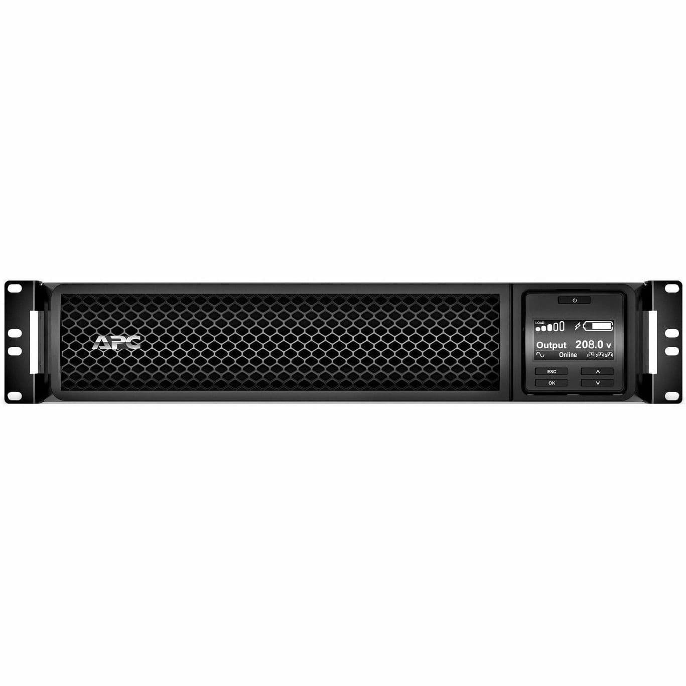 APC Smart-UPS SRT 3000VA RM 208V 2U rack-mount online UPS with network card