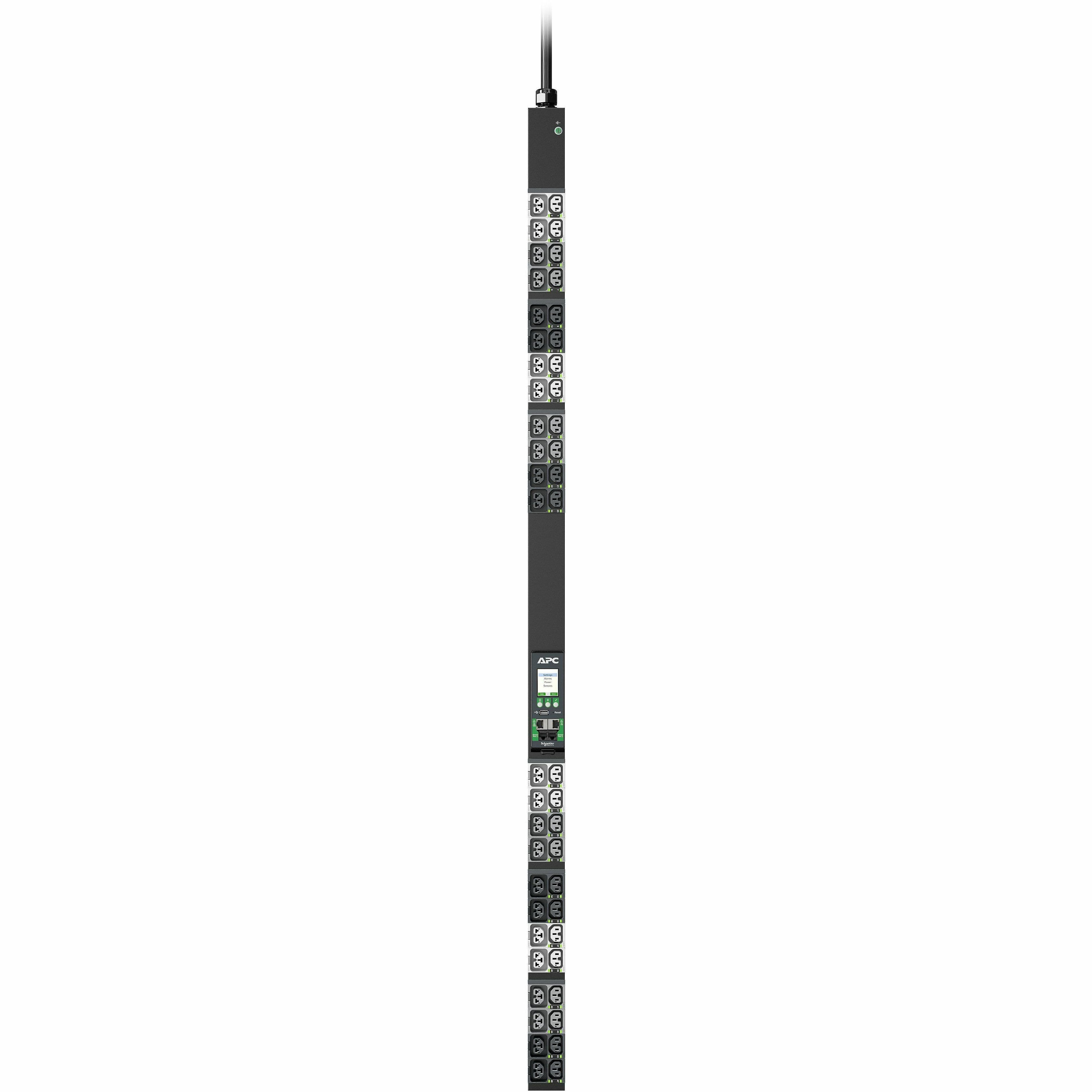 APC NETSHELTER RACK PDU ADVANCED, METERED, 11.5KW, 3PH, 415V, 20A, 520P6, 42 OUT view 2