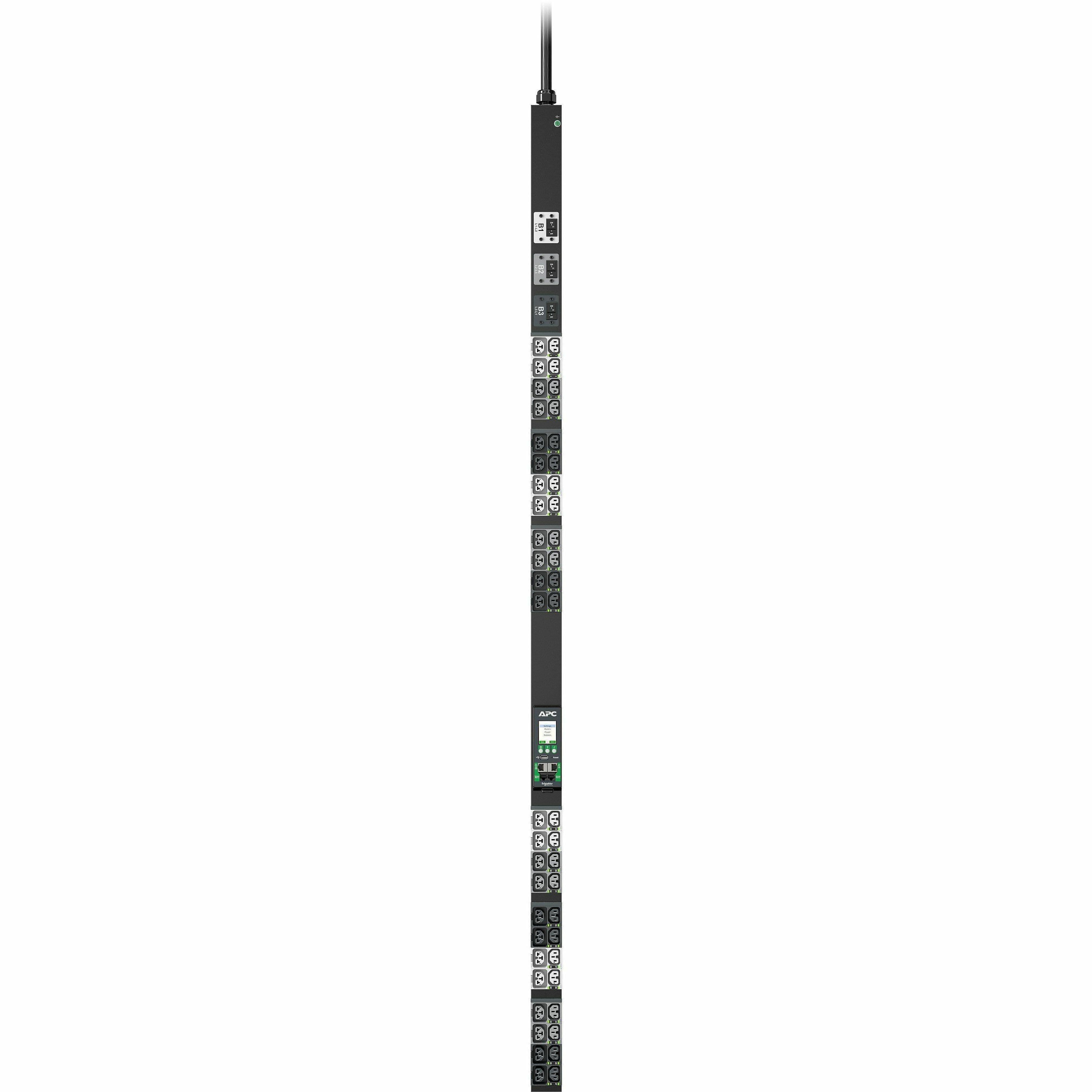 APC SCHNEIDER ELECTRIC IT USA NETSHELTER RACK PDU ADVANCED SWITCHED 8.6KW 3PH 208V 30A L21-30P view 2