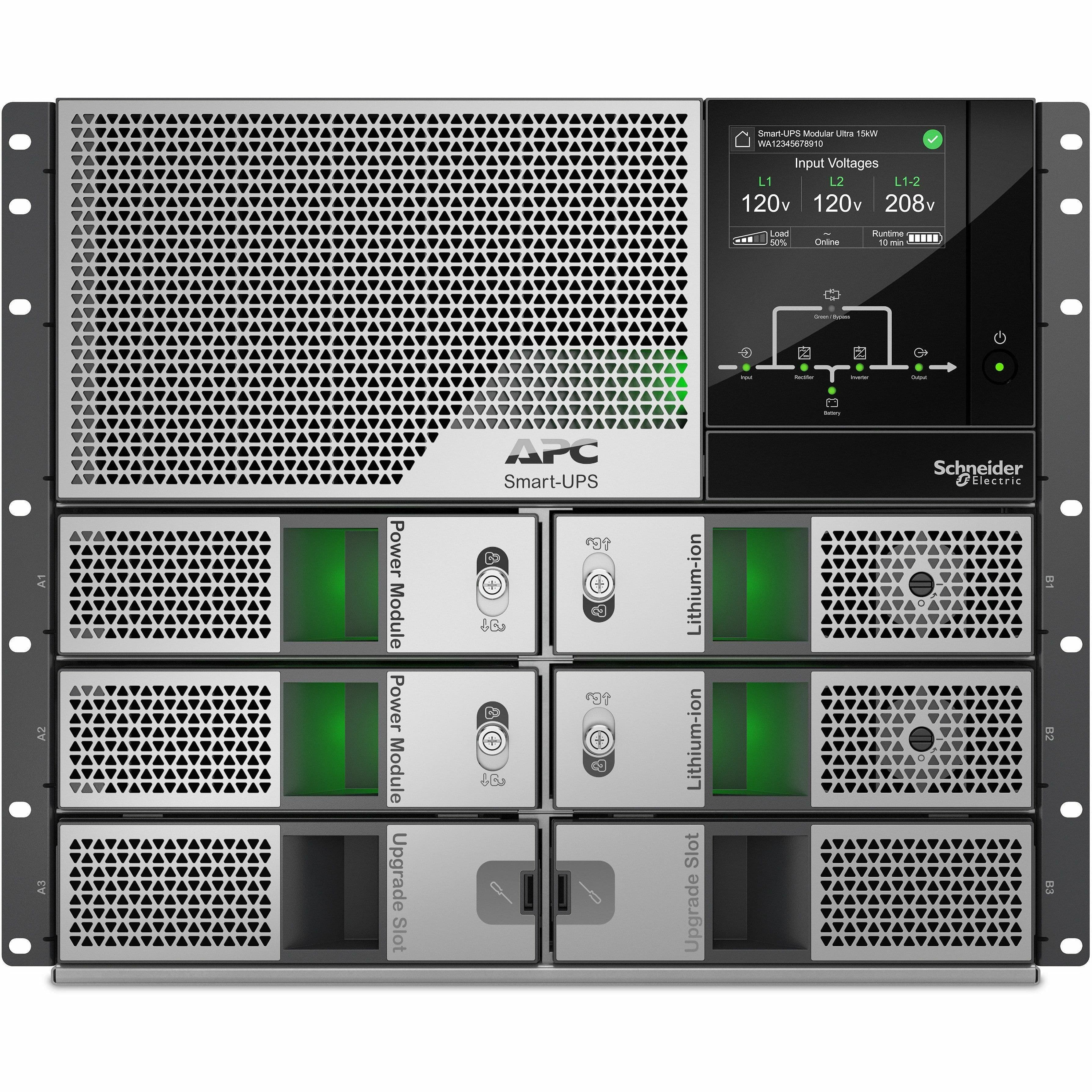 APC Smart-UPS Modular Ultra 10 kW rackmount UPS with 9U form factor for enterprise power protection