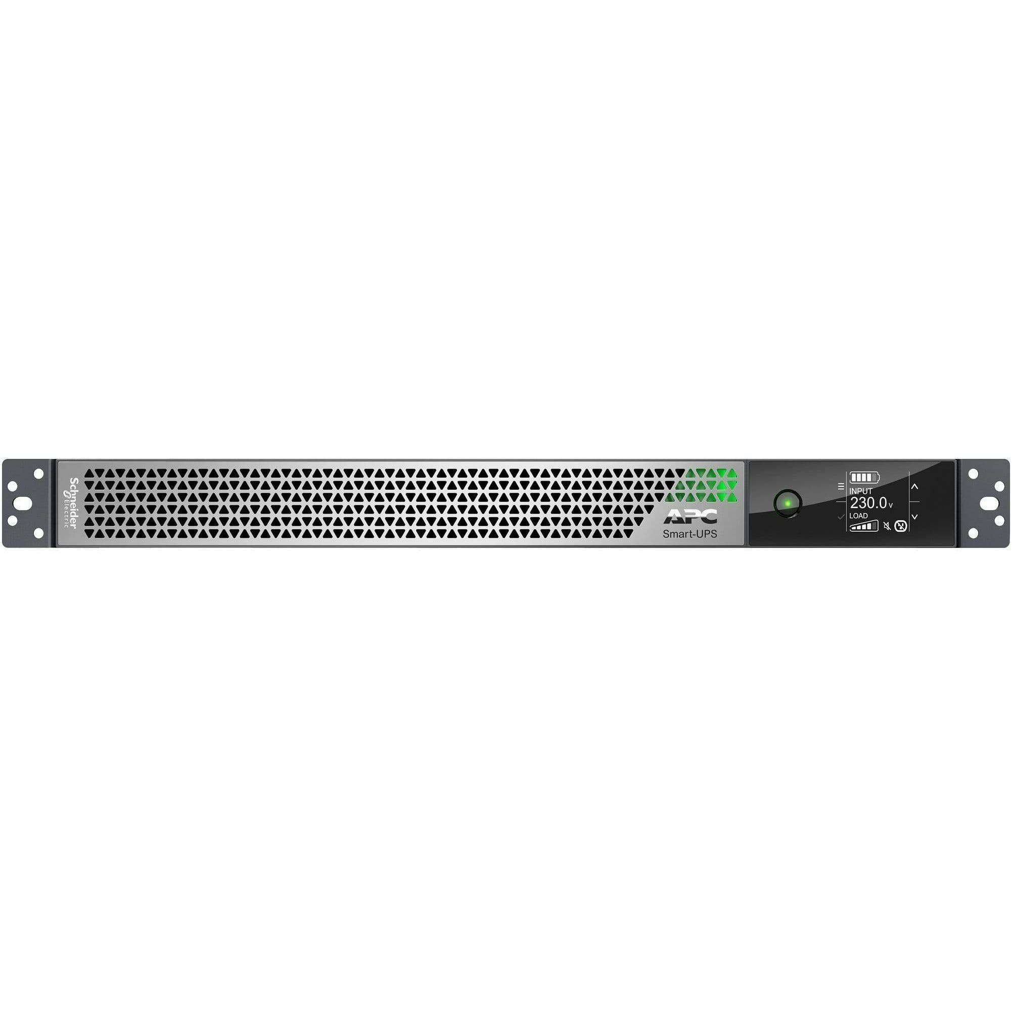 APC SmartUPS Ultra 2200VA lithium-ion 1U rack mount UPS with embedded network management card