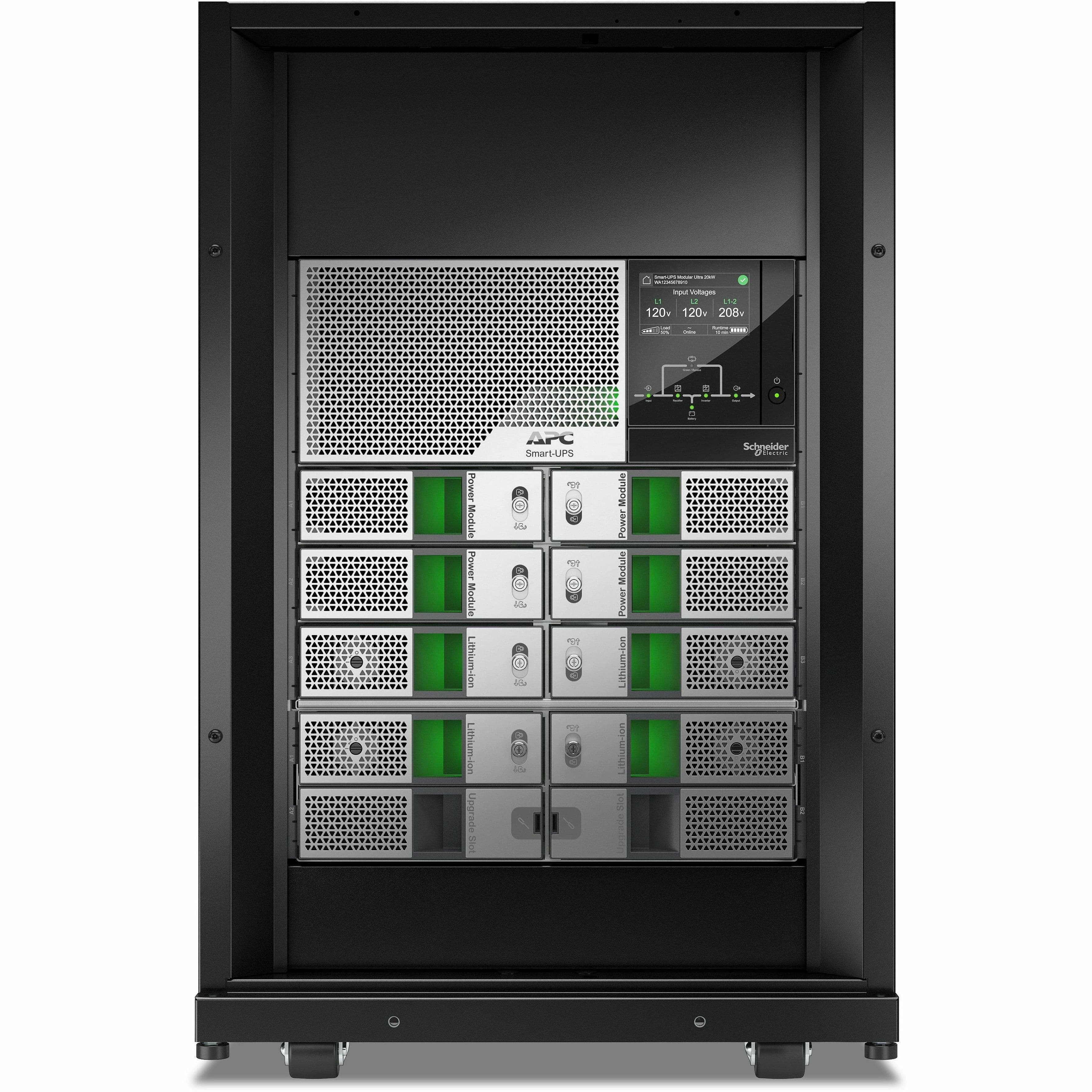 APC Smart-UPS Modular Ultra 20 kW tower online UPS for 208/240 V redundant power protection