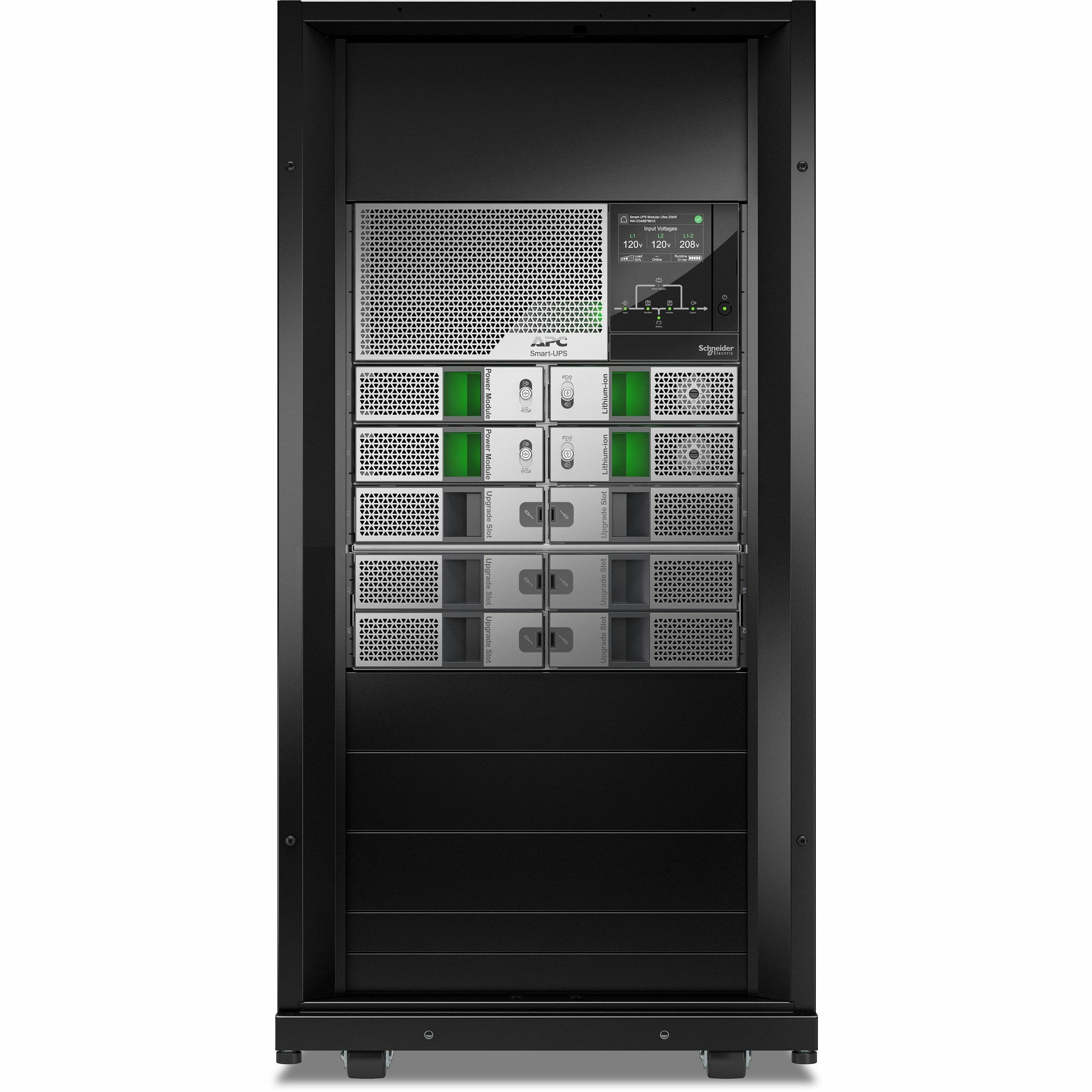 APC Smart-UPS Modular Ultra 10 kW rack and tower online UPS for 208/240 V critical power protection