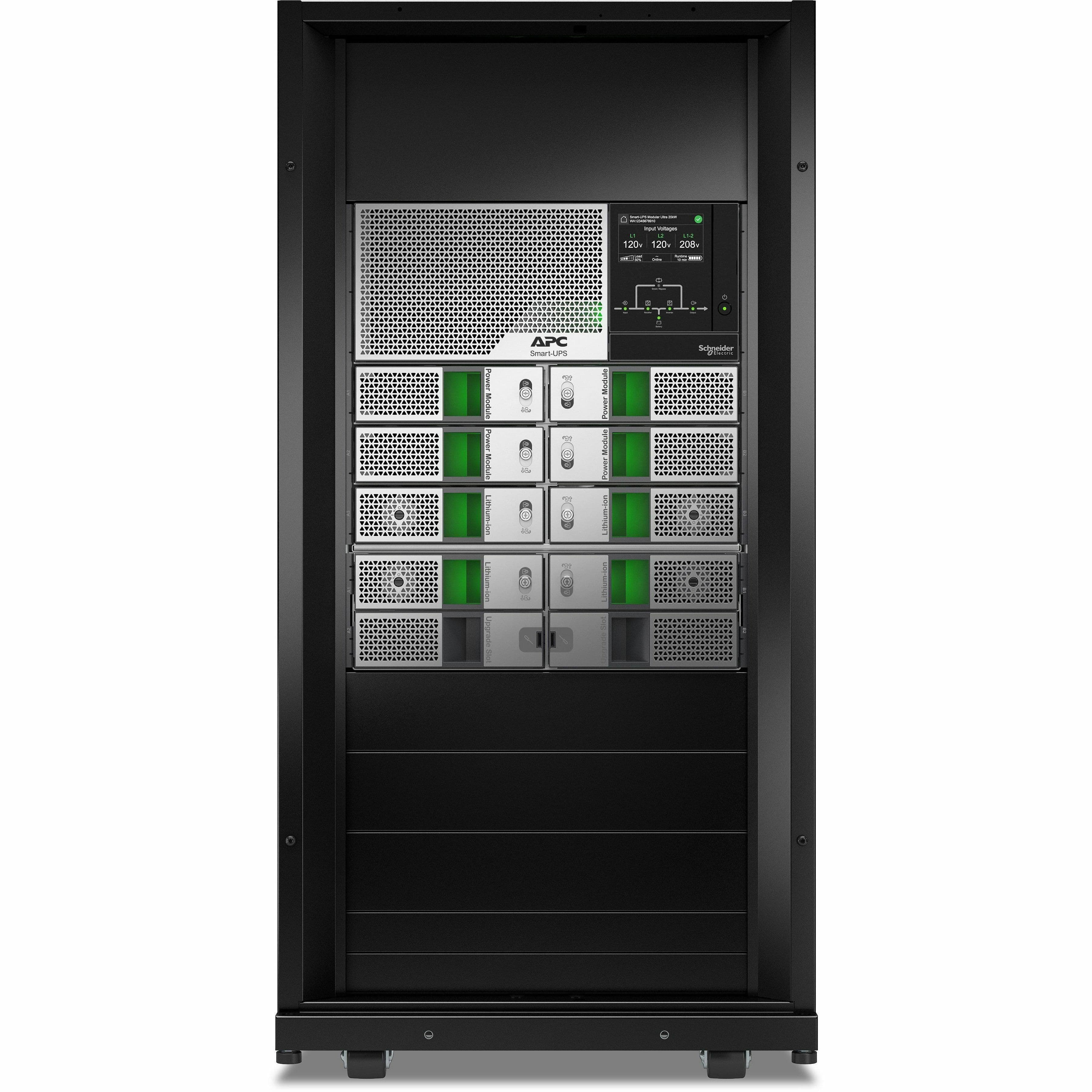 APC SMART-UPS MODULAR ULTRA 20KW SCALABLE TO 20KW N+1 REDUNDANT, TOWER, 208/240V view 2