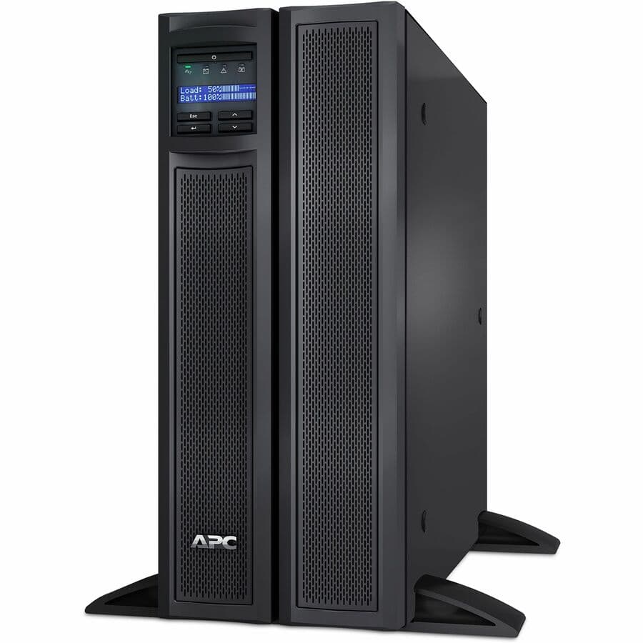 APC Smart-UPS X 3,000 VA short-depth tower/rack convertible UPS with LCD display