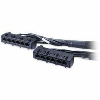 Apc Schneider Elect It Direct Ship 23ft CAT6 Black Utp Cmr 6xrj45 Data Distribution Cable