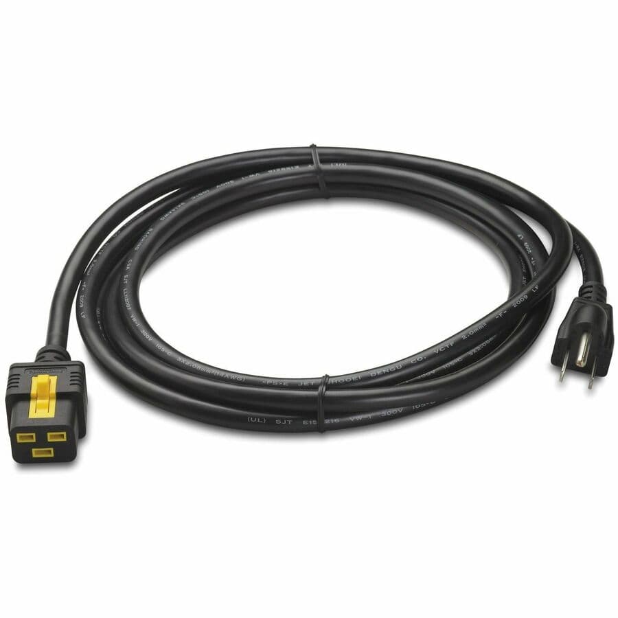 Power Cord, Locking C19 to 5-15p, 3.0m