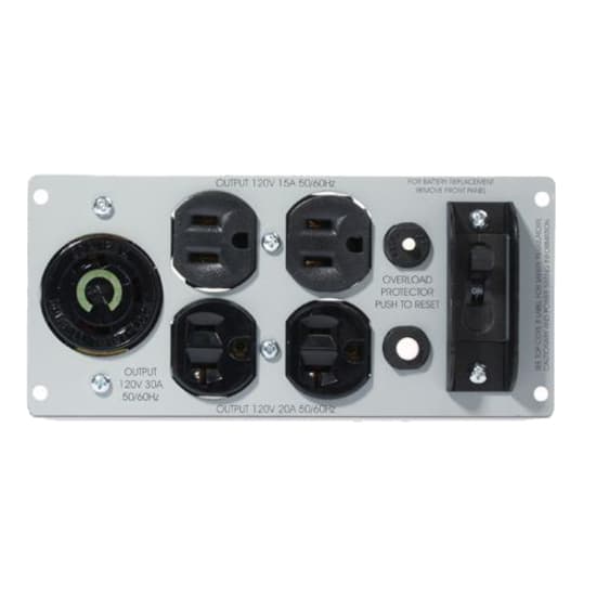 APC SU027RM2U Backplate Kit Power Panel | NEMA 5-15, 5-20, L5-30