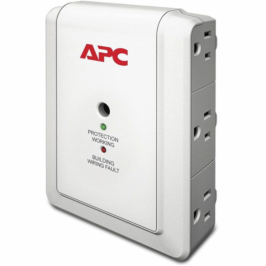 APC P6W Essential SurgeArrest 6-Outlet Wall Mount 120 V | Surge Protector