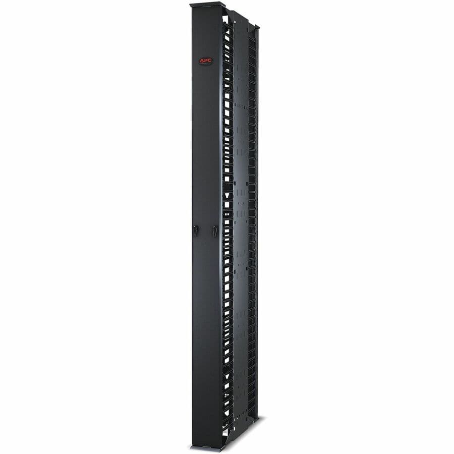 APC AR8625 Vertical Cable Manager 84 x 6 in Black | Rack Mount