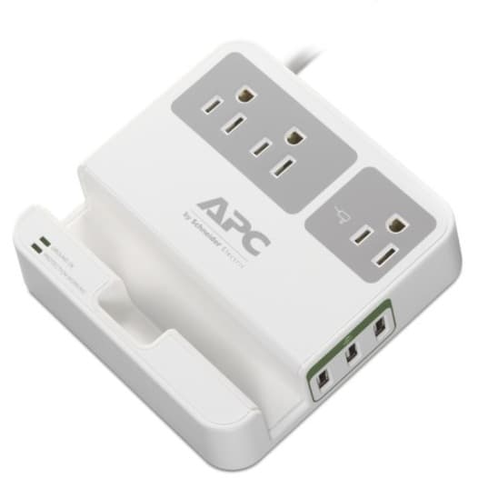 APC P3U3 SurgeArrest 3 Outlets 3 USB | Surge Protector, USB Charging