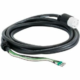 APC PDW7L6-30C 3-Wire Whip w/ NEMA L6-30 — 7 ft | NEMA Power Cord, Black