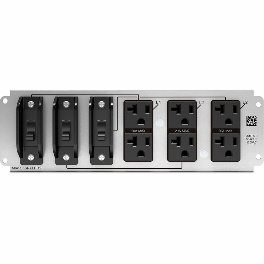 APC SRYLPD2 Backplate Kit 6x NEMA 5-20R Outlets | Smart-UPS Modular