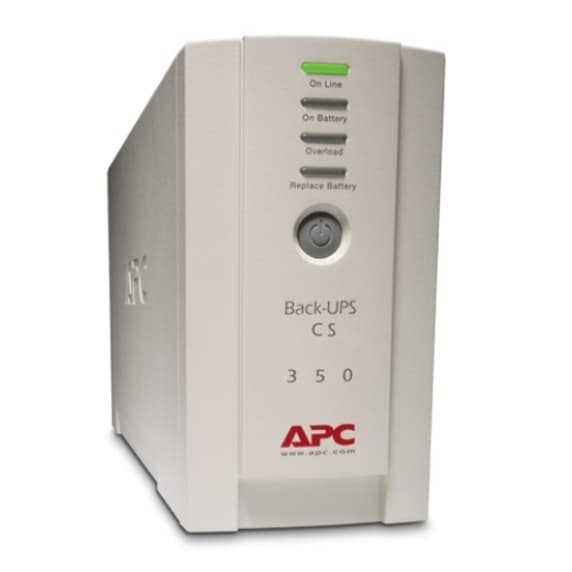 APC BK350EI 350 VA external desktop UPS with 4 output connectors
