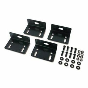 APC AR8112BLK black bolt down bracket kit for securing rack equipment