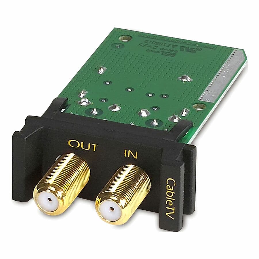 APC PVR surge module for coax cable and cable TV use with PRM4 or PRM24 rack chassis