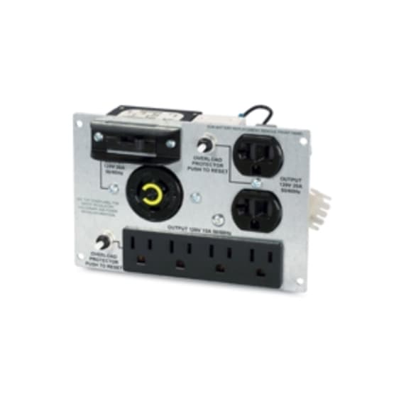 APC SUA029RM backplate kit with one L5-20R, two 5-20R, and four 5-15R outlets for SUA 2200 and 3000 VA systems