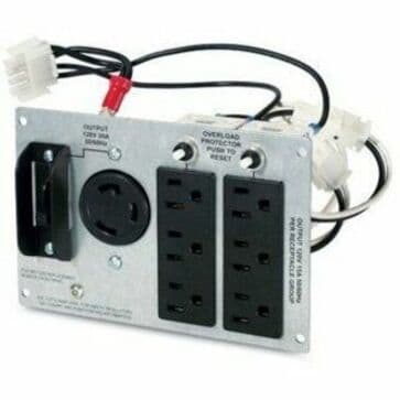 APC Smart-UPS backplate with 1 L5-30R and 6 5-15R outlets for 3U-5U rack systems