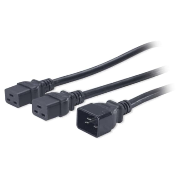 APC C20 to dual C19 power cord splitter, 1.8 m