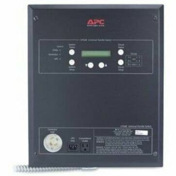 APC UTS6BI 6-circuit universal transfer switch with LCD display and manual bypass