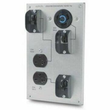 APC SURT012 Smart-UPS RT 208 V backplate kit with two NEMA 6-20R outlets and one NEMA L6-30R receptacle