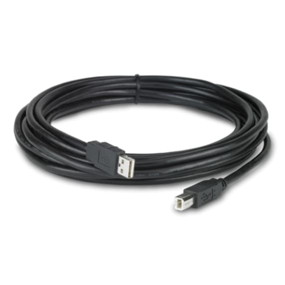 APC NetBotz 5 m plenum-rated USB latching cable with Type A to Type B connectors