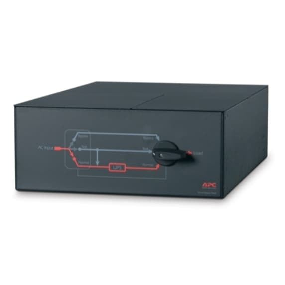 APC SBP10KRMI4U 4U service bypass panel with hardwire input and IEC-320 C13 and C19 outlets