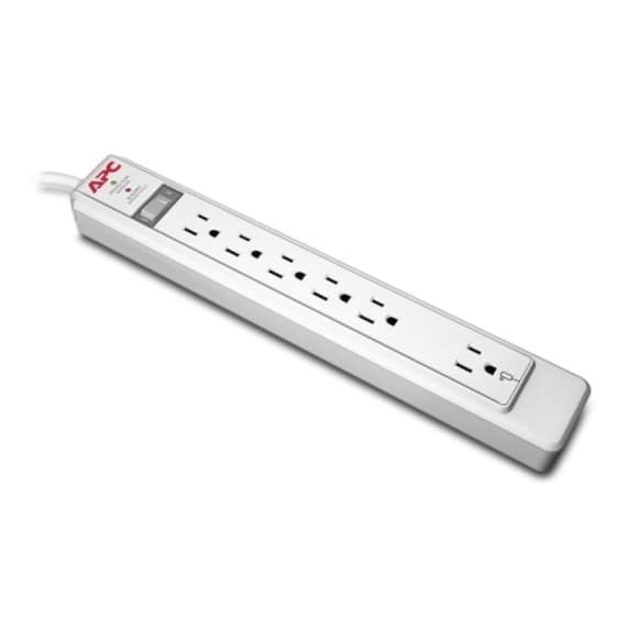 APC Essential SurgeArrest P6N 6-outlet 120 V surge protector with Ethernet protection