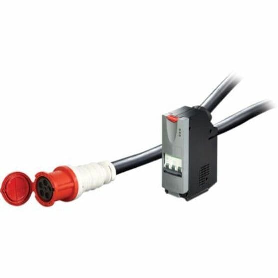 APC IT power distribution module with 40 A IEC 309 input, 3-pole 5-wire design, and 320 cm cord