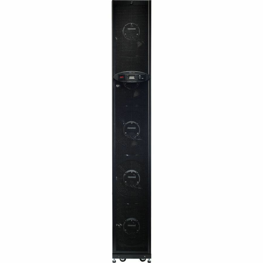 APC InRow RA ACRA100 rack-mountable pumped refrigerant cooling system in black