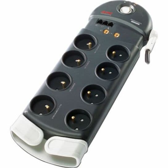APC Schneider Electric SurgeArrest 8-outlet surge protector with phone and coax protection