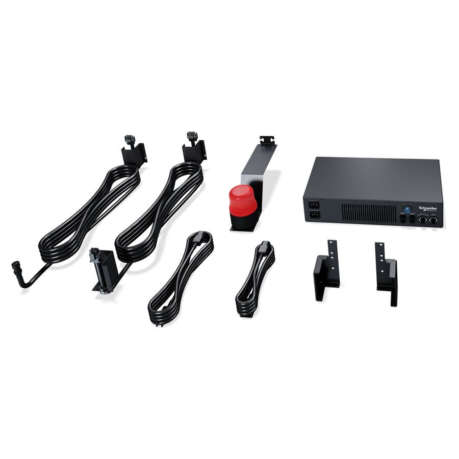 APC ceiling panel lock system with 200-240 V power supply for rack enclosure security